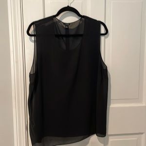 ❄️ Black sheer dressy tank